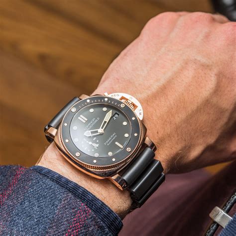 panerai submersible 1950 gold